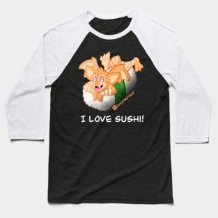 "I love Sushi" Sushi Bat Baseball T-Shirt